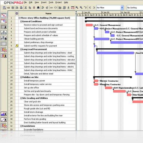 OpenProj – open source project management software – FrostClick.com ...